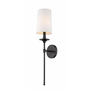 Emily - 1 Light Wall Sconce in Classical Style - 5.5 Inches Wide by 26 Inches High - 937870