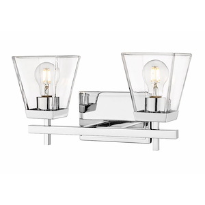 Lauren - 2 Light Bath Vanity In Traditional Style-8.5 Inches Tall and 16 Inches Wide - 1283334