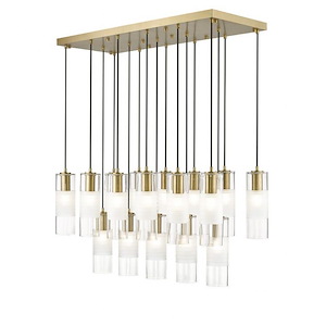 Alton - 17 Light Linear Chandelier In Contemporary Style-14.25 Inches Tall and 18 Inches Wide - 1325508