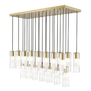 Alton - 23 Light Linear Chandelier In Contemporary Style-14.25 Inches Tall and 18 Inches Wide - 1325509