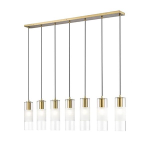 Alton - 7 Light Linear Chandelier In Contemporary Style-14.25 Inches Tall and 4.75 Inches Wide - 1325513