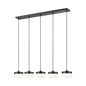 Renaud - 18W 5 LED Linear Chandelier-5 Inch Tall and 46 Inch Length - 1397156