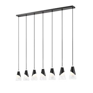 Aimie  - 7 Light Linear Chandelier-13.25 Inch Tall and 6 Inch Wide - 1374931