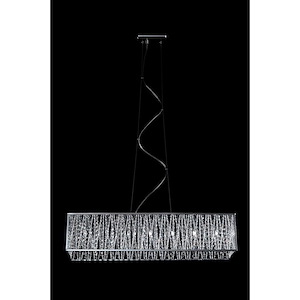 Terra - 7 Light Island/Billiard in Metropolitan Style - 9.75 Inches Wide by 7.75 Inches High - 383145