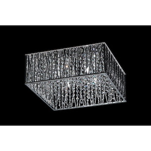 Terra - 4 Light Flush Mount in Metropolitan Style - 16.25 Inches Wide by 7.25 Inches High - 383140