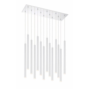 Forest - 70W 14 LED Island/Billiard in Modern Style - 16 Inches Wide by 24 Inches High - 1223042