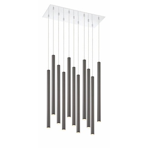 Forest - 70W 14 LED Island/Billiard in Modern Style - 9.75 Inches Wide by 24 Inches High - 1223071